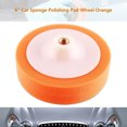 thumbnail image 4 of Coussin de Polissage Orange 15cm/6in pour l'Entretien Automobile, 4 of 8