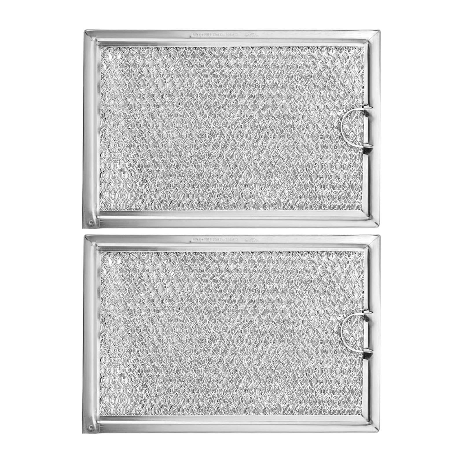 GUYUTING 2PCS Microwave Oven Grease Filter for GE LG Kenmore Frigidaire Aluminum Plastic Direct Replacement WB06X10309