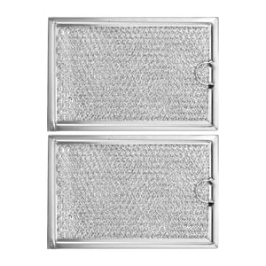 GUYUTING 2PCS Filtre à graisse pour four micro-ondes GE LG Kenmore Frigidaire Aluminium remplacement direct en plastique WB06X10309