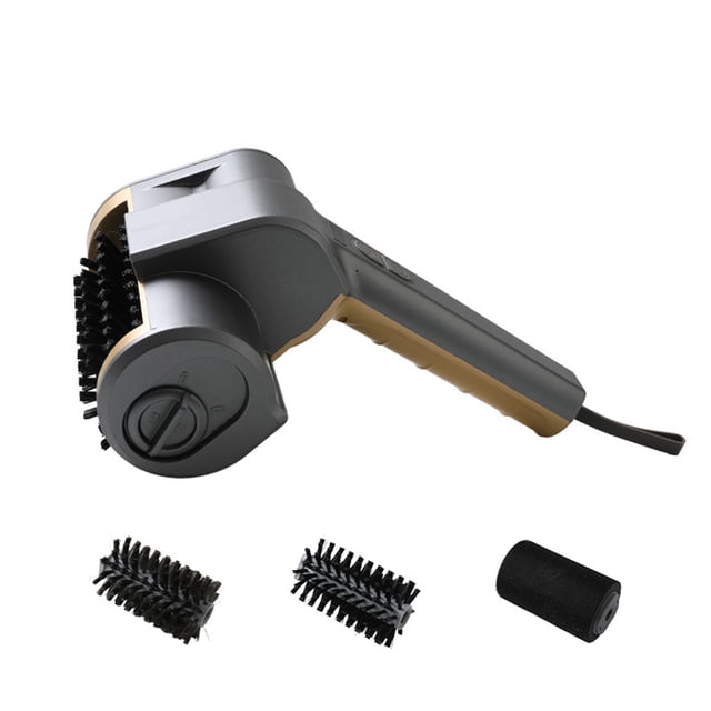 Electric Grill Cleaning Brush, Wireless Multi-Functional BBQ Cleaner with Ergonomic Handle, Interchangeable Brush Heads, 4-Piece Set