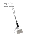 thumbnail image 3 of ziyahi Universal Mobile Phone Lanyard Adjustable Detachable Neck Hanging Rope Microfiber Reusable Anti-lost Strap for Climbing Gray Short, 3 of 4