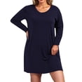 thumbnail image 1 of Ixbnca Robe pour Femme Grande Taille Col Rond Manches Courtes Robes T-Shirt Décontractées Amples Été Robe Courte, 1 of 7