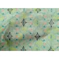 thumbnail image 4 of oneOone Cotton Poplin Aquamarine Fabric Texture & Triangle Geometric Fabric For Sewing Printed Craft Fabric By The Yard 56 Inch Wide, 4 of 4