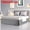 Light Gray, variant on PiccoCasa Bed Skirt Double Brushed Microfiber with Dust Ruffle, Queen Cream