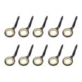thumbnail image 1 of 10Pcs Stainless Steel Fishing Rods Leader Knee Fishing Lace Rings Set for Bars, 10, 1 of 8