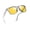 01-Transparent Grey Frame/Night Vision Yellow Lens, variant on Joopin Square Sunglasses Polarized UV Protection Retro Trendy Designer Sun Glasses Men Women (Black)