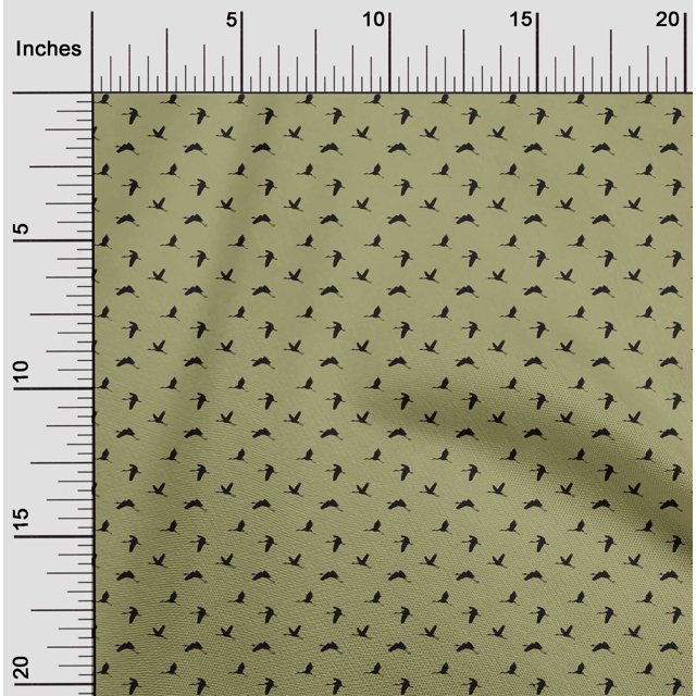 oneOone Cotton Flex Fabric Stork Bird Fabric Prints by Yard 40 Inch Wide