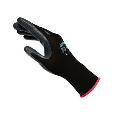 Safedenn 13G Nylon Safety Gloves, Touchscreen Compatible, Non-Slip, 12Pairs, S