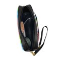 thumbnail image 2 of Leather Portable Travel Small Makeup Bag, Multifunctional Storage Bag, Colorful Love Lines Pencil Case, 2 of 4