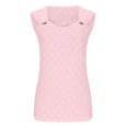 thumbnail image 1 of IROINID Débardeurs Amples pour Femmes, Blouse Sans Manches Décontractée de Mode pour Femmes à Col en V Rose G, 1 of 6