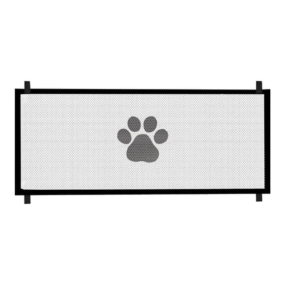 Hearth & Gear Duty Dog Gate For Stairs & Doorways 30.7" Tall Adjustable Pet Gate With Breathable Mesh Screen Indoor Stair Barrier Fits 70.8" Wide Openings