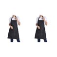 thumbnail image 4 of Youkk 12pack/lot Easy To And Quick-drying Apron For Cooking BBQ Baking Innovative black 2Set, 4 of 6