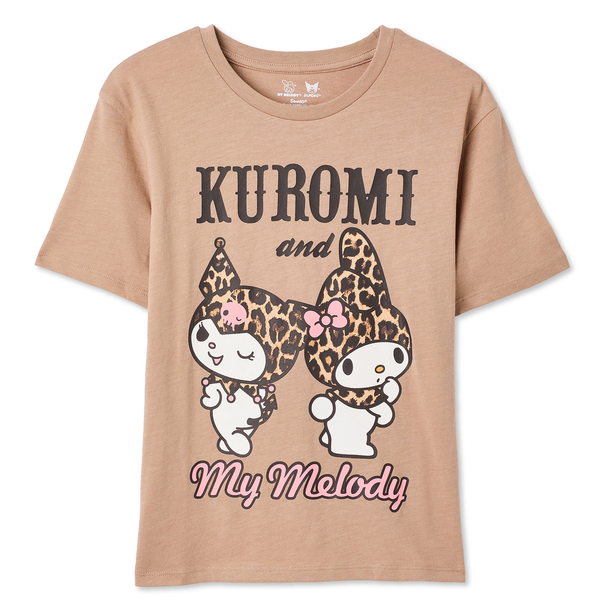 Sanrio Girls' My Melody and Kuromi T-Shirt