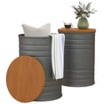 thumbnail image 1 of HOMCOM Nesting Coffee Table Set of 2 with Lids, Hidden Space, 1 of 10