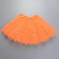 thumbnail image 4 of KIHOUT Clearance Toddler Girls Cute Party Dance Solid Color Net Yarn Sequins Stars Tulle, 4 of 5