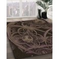 thumbnail image 3 of Ahgly Company Tapis d'Intérieur Lavables en Machine, Carré Transitionnel, Zone Grise de Minuit, Carré de 8', 3 of 7