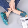 thumbnail image 2 of Fashion Women Ankle Strap Summer Printing Slip-on Sneaker Flats Shose, 2 of 9
