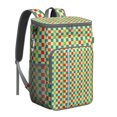 thumbnail image 1 of Colorful Checkered Soft Cooler Bag - 20L Insulated Leakproof Backpack for Travel, Work & Outdoor Adventures, 1 of 5
