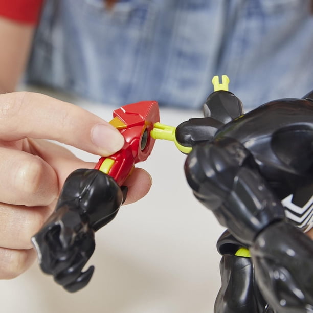 Marvel MixMashers Spider-Man - Venom Vs Venomized - 2 Figurines 12,5 Cm - 7 Pièces Interchangeables - Jouet Personnalisable Dès 6 Ans