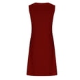 thumbnail image 5 of Erwazi Robes d'Été Décontractées pour Femmes, Robes de Plage d'Été, Robe Midi Sans Manches, Robe Bohème de Vacances, Robe Débardeur, 5 of 5