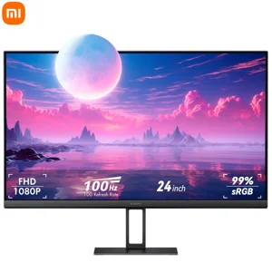Xiaomi 24-inch 100Hz Ultra-mince 7.5mm IPS Moniteur informatique avec 178° Vue large & Mont mural, 1080p Affichage du bureau