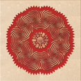 thumbnail image 1 of Ahgly Company Tapis d'Intérieur Lavable en Machine Carré Rouge, 4 Pieds Carré, 1 of 7