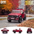 thumbnail image 3 of VOLTZ TOYS Ford Super Duty F450 Dually 2-Seater 24V Kids Ride-On Truck, Motorized Pick-Up Toy Car with Dual Rear Wheels, Parent Remote Control, EVA Tires, Licensed, Red, 3 of 6