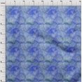 thumbnail image 4 of oneOone Rayon Medium Blue Fabric Texture Leaf Sewing Material Print Fabric By The Yard 56 Inch Wide, 4 of 4