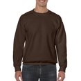 thumbnail image 1 of Gildan Chandail Molletonné à Col Ras du Cou pour Hommes, 2TG, Chocolat Foncé, 1 of 1