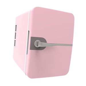 Siruishop 6L Mini Réfrigérateur de réfrigérateur de boissons autonome pour camping en voiture Rvs Rose