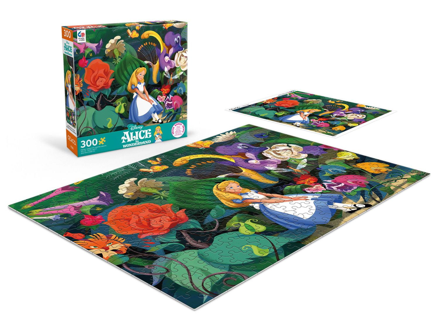DISNEY 300 PIÈCES SURDIMENSIONNÉES - ALICE AU LAN DES MERVEILLES - PUZZLE 300 PIÈCES