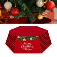 thumbnail image 3 of FAROOT Christmas Tree Skirt Santa Claus Letter Print Decorative Apron, 3 of 6