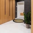 thumbnail image 3 of IH Casa Decor Rond Mat De Jute Tressé Avec Bordure De Coton Noir 36", 3 of 3
