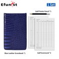 thumbnail image 1 of Portable Golf Score Book With Pencil And Score Card PU Leather Material Score Notebook Cartoon Animal Golf Accessories Drop Ship Blue, 1 of 6