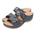 thumbnail image 3 of Kcodviy Shoes Comfortable Sandals Open Slippers with Arch Support for Women for Women Slippers Wedges Cow Slippers for Women Bottom Thick Toe Women's Slippers for Women Open Toe Slipper, 3 of 5