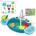 thumbnail image 1 of ziyahi Évier Électrique et Jouets d'Eau Évier de Cuisine Simulé pour Plaisir Éducatif Fiable et Sécuritaire Bleu, 1 of 6