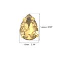 thumbnail image 2 of Unique Bargains 20Pack Teardrop Sew on Rhinestone - 14x10mm Glass Teardrop Crystal Rhinestones in Gold Prong Setting (Coffee), 2 of 7