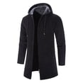 thumbnail image 2 of Qertyioot Veste à Capuche Décontractée pour Hommes Couleur Unie, 2 of 9