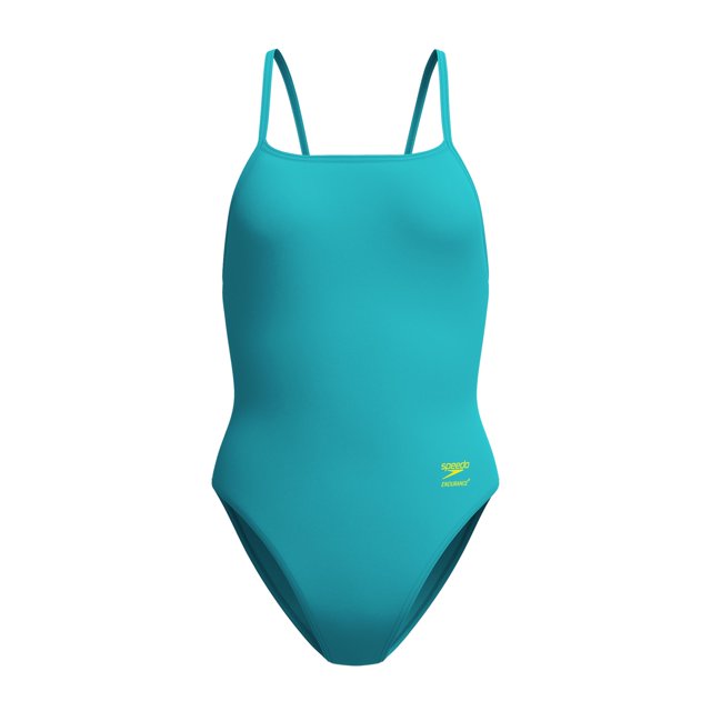 Speedo Maillot de Bain une Pièce à Fines Bretelles pour Femmes - Turquoise Gem, 38