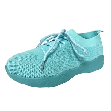 Espadrilles pour Femmes, Mode pour Dames, Couleur Unie, en Maille Respirante, Bout Rond, à Lacets, Basses Plates pour un Confort et un Style Décontractés