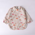 thumbnail image 2 of MIASHUI Baby Long Sleeve Bib Cartoon Print Toddlers Soft Bib Outfit, 2 of 3