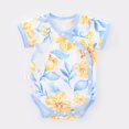thumbnail image 1 of JDQJBZ Unisex Baby Short Sleeve Bodysuit Print Cotton Romper Jumpsuit, 1 of 1