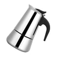 thumbnail image 3 of Cafetière, Delaman Portable en acier inoxydable Cafetière Moka Espresso Maker Mocha Pot 1 PC(100ml), 3 of 14