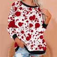 thumbnail image 1 of 2023 Chandail de Mode pour Femmes Rabais de 50 % Liquidation Femmes Décontracté Manches Longues Col Rond Hauts Blouse Ample Chandail à Imprimé d'Halloween Graphique, 1 of 6