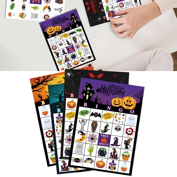 Funnlot Halloween Game Halloween Games For Kids 24 Players Halloween Game Cards For School Classroom Family Activities Halloween