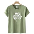 thumbnail image 4 of Blouses à Manches Courtes pour Femmes, Mode Décontractée, T-Shirt à Manches Courtes Imprimé, Blouse d'Été pour Femmes, 4 of 4