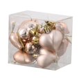 thumbnail image 1 of TIMIFIS12 Pcs Valentine's Ornements en Forme de Cœur pour la Journée / Ornements d'Arbre Cœur Rouges Ornements Suspendus Rouges Roses Argentés pour Mariage Fête Congé Saint-Valentin Décoration d'Arbre, 1 of 1