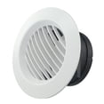 thumbnail image 3 of Bgsha Grille de Ventilation Ronde Réglable 75-200 mm pour Évent Intérieur Mural, Couvercle d'Évent en ABS, 3 of 9