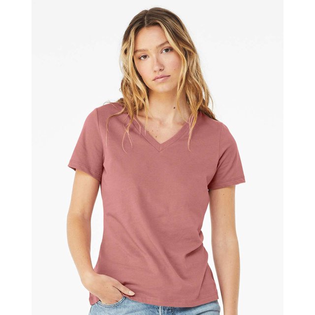 Bella + Canvas T-Shirt Décontracté Col en V pour Femmes