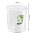 thumbnail image 3 of Fwttom Refrigerator Drink Dispenser Fridge Cold Kettle Jar Transparent Leak Proof Beverages Storage Container with Spigot and Lid Drink Bucket for Juices Iced, 3 of 8